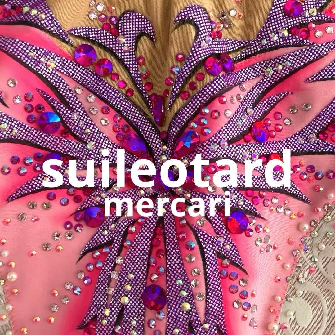 新体操競技用レオタード 140cm ピンク✖️紫 新体操 レオタード 140 ピンク